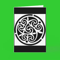 Black & White Geometric Greeting Card