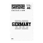 Black White Germany Postage Stamp