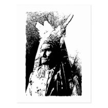 Black & White Geronimo postcards