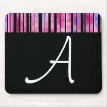Black & White Girly Lines Mousepad