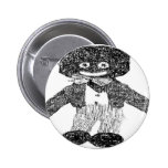 Black & White Golly Pinback Buttons