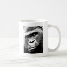 Black & White Gorilla Mugs