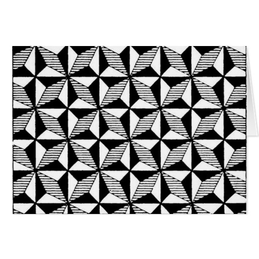 Black & White Graphic Design Greeting Card
