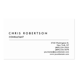Black White Grey Professional Business Card