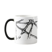 Black white Heat sensitive Cup mugs