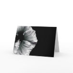 Black & White Hibiscus Flower Photography Greeting Cards