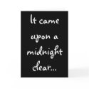Black & white holiday greeting cards