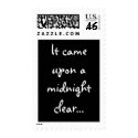 Black & white holiday postage postage by monkley_designs Black & white holiday postage postage