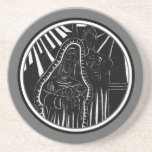 Black & White Holy Family Sandstone Coaster Black & White Holy Family Sandstone Coaster