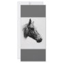 Black & White Horse Rack Card Design
