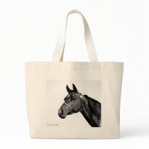 Black & White Horse's Head bags