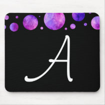 Black & White Iolanthe Polka Dot Mousepad