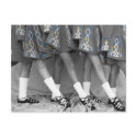 Black & White Irish Dance Postcard by darkimagestudios Black & White Irish Dance Postcard