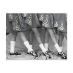 Black &amp; White Irish Dance Postcard