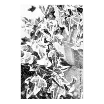 Black & White Ivy posters by creativeworks Black & White Ivy posters