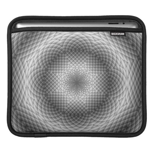 Black & White Kaleidoscope Ipad Sleeve