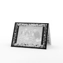Black & White Lace Elegance Card - Customizable
