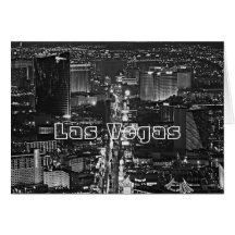 Black & White Las Vegas Card