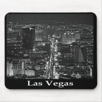 Black & White Las Vegas Strip Mousepad by vegasdusoleil Black & White Las Vegas Strip Mousepad