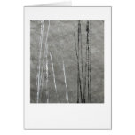Black & white lines on gray abstract art greeting cards