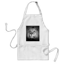Black & White Lion Aprons