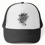 Black & White Lion Head-Tattoo Style hats