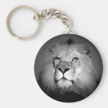 Black & White Lion Key Chain