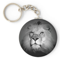 Black & White Lion Key Chains