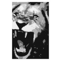 Black & White Lion stationery