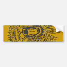 black-white-lion-vector bumper sticker