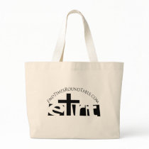 Black & White Logo & Address bags by EndTimesRoundTable Black & White Logo & Address bags