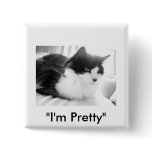 Black & White long-haired Cat Pins