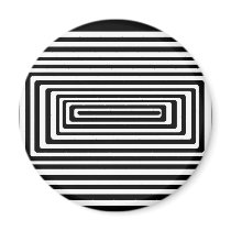 Black & White Magnet