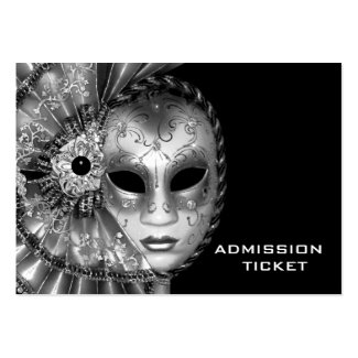 Black White Masquerade Party Admission Tickets