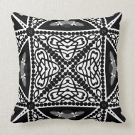 Black & White Modern Tribal Cushion Pillows