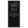 Black White Monogram Wedding Programs Customized Rack Card