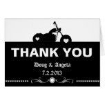 Black & White Motorcycle Biker table Number Cards