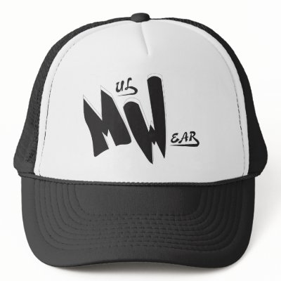 Black & White  MW  Logo cap Hats by MekMek