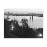 Black & White Natchez Under-The-Hill Postcard