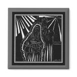 Black & White Nativity Christmas Magnet Black & White Nativity Christmas Magnet