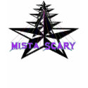 Black & White Nautical Star M.S. Logo T-shirt by MistaSCARY Black & White Nautical Star M.S. Logo T-shirt