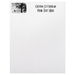 Black & White Nevermore Raven Silhouette Personalized Letterhead