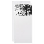 Black &amp; White Nevermore Raven Silhouette Custom Rack Card