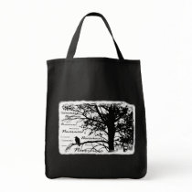 Black & White Nevermore Silhouette Raven bags by VoXeeD Black & White Nevermore Silhouette Raven bags