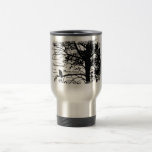 Black & White Nevermore Silhouette Raven Mug