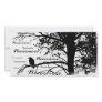 Black & White Nevermore Silhouette Raven Personalized Photo Card
