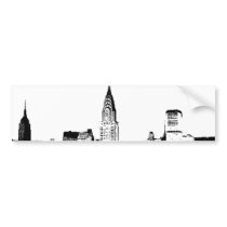 Black & White New York City Bumper Sticker