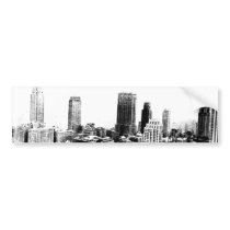 Black & White New York City Bumper Stickers