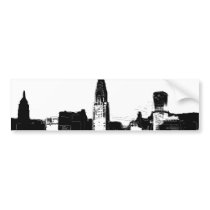 Black & White New York City Bumper Stickers