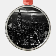 Black & White New York City Ornaments